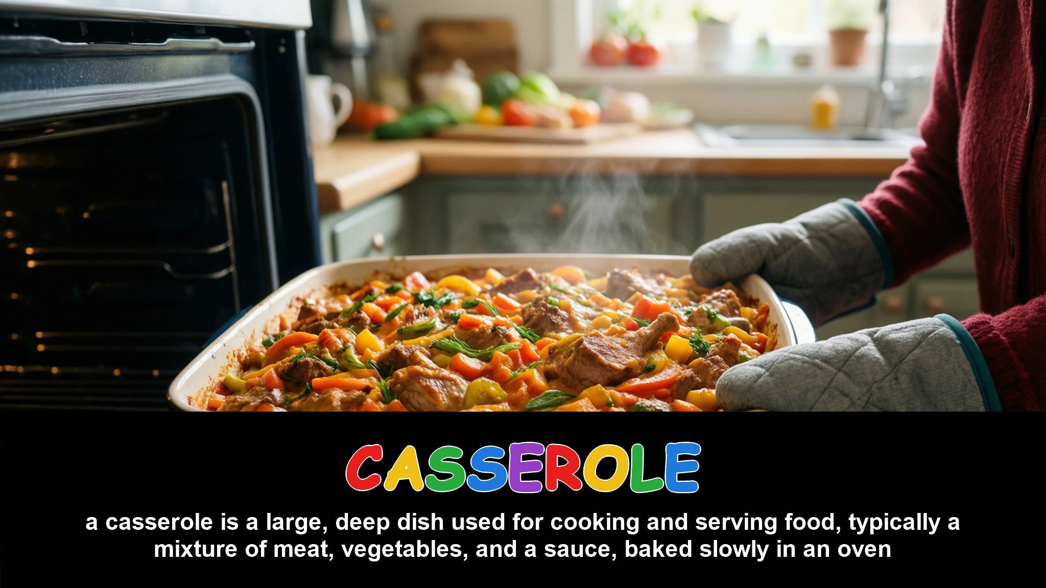 English Illustration for casserole